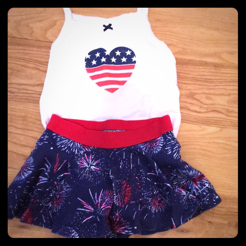 ‼️SOLD‼️6mo girl 4th of July outfit